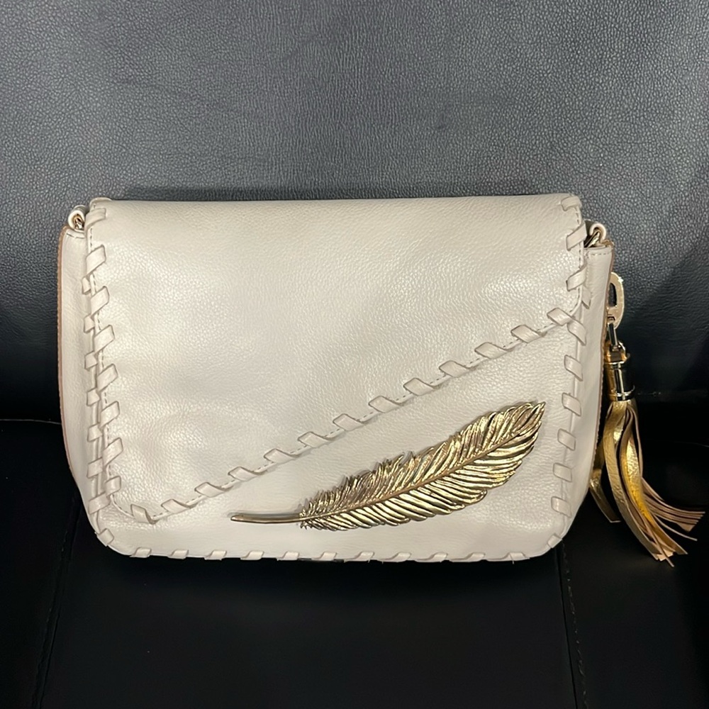 Maison MARIKO Crossbody Soft Creme leather purse NWOT